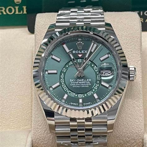 skydweller green rolex|rolex sky dweller for sale.